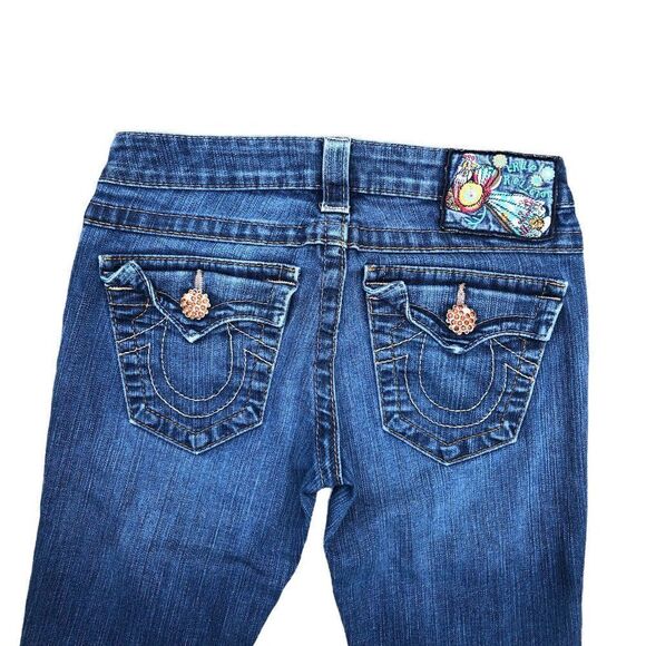 TRUE Religion Jeans Size 25 GEM STONE Blue - Picture 2 of 13